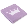 Babytæppe af fleece  Lilla