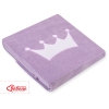 Babytæppe af fleece  Lilla