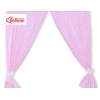 Babyværelse-gardiner - Hanging Hearts  Lyserød Pink Polkaprikker