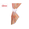 Babyværelse-gardiner - Hanging Hearts  Orange Striber