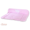 Blød baby skiftemåtte - Hanging Hearts  Lyserød Pink Polkaprikker