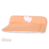 Blød baby skiftemåtte - Hanging Hearts  Orange