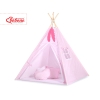 Børne tipi telt dekorative fjer GRATIS!  Lyserød Pink Polkaprikker