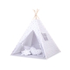 Børne tipi telt  legetæppe dekorative fjer GRATIS!  Pilet