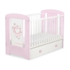 Babyseng med skuffer Lyserød Pink