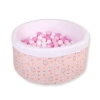 Boldbassin i skum, med bolde  Lyserød Pink Ballerinaer