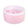 Boldbassin minky med bolde 200stk  Lyserød Pink