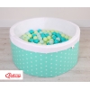 Boldbassin minky med bolde 200stk  Mint