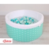 Boldbassin minky med bolde 200stk  Mint