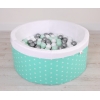 Boldbassin minky med bolde 200stk  Mint