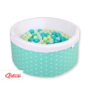Boldbassin minky med bolde 200stk  Mint