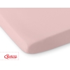 Bomuldslagen til tremmeseng 120x60cm  Hvid Støvet Pink Bomuld