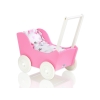 Dukkevogn i træ  Hvid