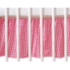 Flæse i bomuld til tremmeseng  Lyserød Pink Ternet
