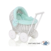 Flettet dukkevogn  Mint