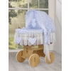 Flettet moseskurv til baby  Blå Amelie