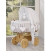 Flettet moseskurv til baby  Hvid Amelie