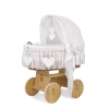 Flettet moseskurv til baby  Hvid Amelie