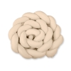 Flettet sengerand til babyseng XXL  Beige