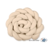 Flettet sengerand til babyseng XXL  Beige