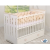 Flettet sengerand til babyseng XXL  Beige