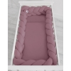 Flettet sengerand til tremmeseng 3,6m  Pastel Violet
