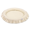 Hængende sengehimmel med Babynest med flæser  Beige