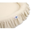 Hængende sengehimmel med Babynest med flæser  Beige