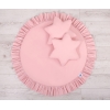 Hængende sengehimmel over babys sengeværelse med legemåtte Pudesæt   Støvet Pink
