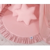 Hængende sengehimmel over babys sengeværelse med legemåtte Pudesæt   Støvet Pink