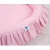 Højt legetæppe med flæsekant  Lyserød Pink