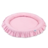 Højt legetæppe med flæsekant  Lyserød Pink