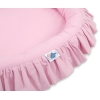 Højt legetæppe med flæsekant  Lyserød Pink