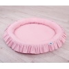 Højt legetæppe med flæsekant  Lyserød Pink