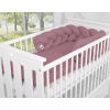 Knot sengerand af bomuld Flettet   Pastel Violet