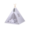 Legesæt med tipi telt, tæppe  Grå