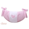 Legetøjspose til tremmeseng - Hanging Hearts  Lyserød Pink Polkaprikker
