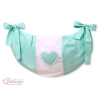 Legetøjspose til tremmeseng - Hanging Hearts  Mint