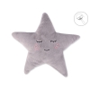 LITTLE STAR Pude med rangle  Grå