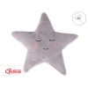 LITTLE STAR Pude med rangle  Grå