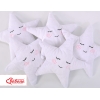 LITTLE STAR Pude med rangle  Hvid