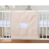 Lommeophæng til tremmeseng - Hanging Hearts  Beige