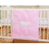 Lommeophæng til tremmeseng - Hanging Hearts  Lyserød Pink