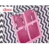 Mega Sæt: Børne tipi telt med legetæppe og puder + dekorative fjer GRATIS!  Lyserød Sort Pink Siksak