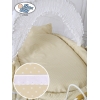 Moseskurv / Retro flettet babykurv  Hvid Beige Christine