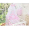 Sæt til babyseng i 7 dele Little Prince/Princess  Lyserød Pink