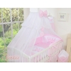 Sæt til babyseng i 7 dele Little Prince/Princess  Lyserød Pink