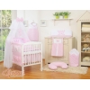 Sæt til babyseng i 7 dele Little Prince/Princess  Lyserød Pink