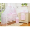 Sæt til babyseng i 7 dele Little Prince/Princess  Lyserød Pink
