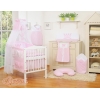 Sæt til babyseng i 7 dele med sengehimmel Little Prince/Princess  Lyserød Pink